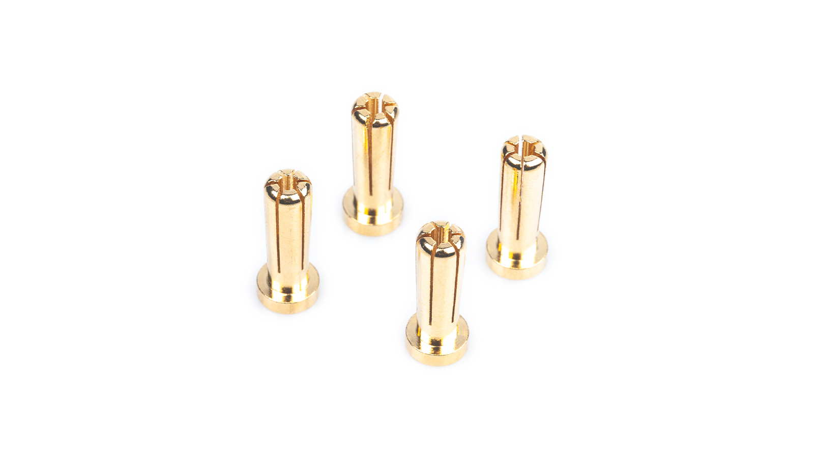 LRP WorksTeam 5mm Gold Steckverbinder 18mm lang (4 Stk.)