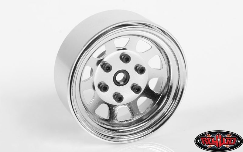 Stamped Steel 1.7 Beadlock Wagon Wheels (Chrome) Z-W0271