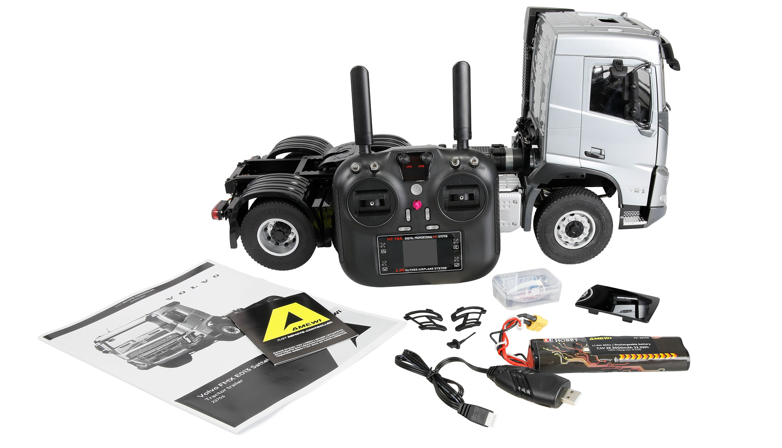 Amewi Volvo FMX E013 Zugmaschine 6x4 1:14 RTR silber 22753