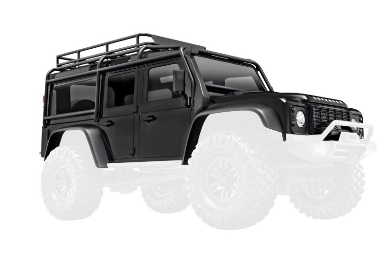 Traxxas Karosserie TRX-4M Defender schwarz komplett 9712-BLK