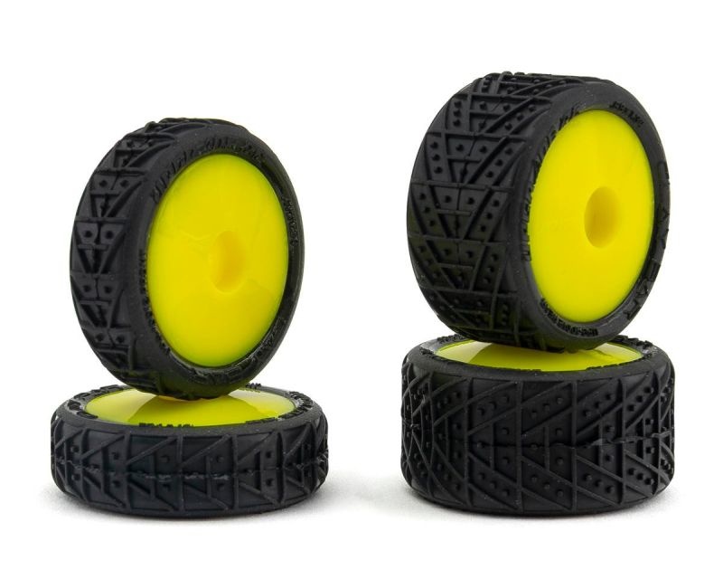 Upgrade RC Clay Bar Pre-Mounted Clay Reifen auf Felge gelb für Losi Micro-B