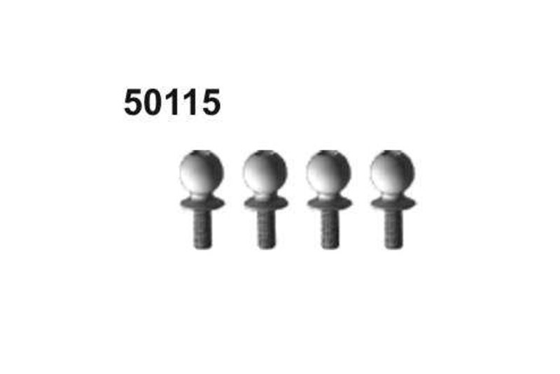 Amewi 50115 Kugelkopfschrauben D=10mm 4Stü Pitbull X 50115