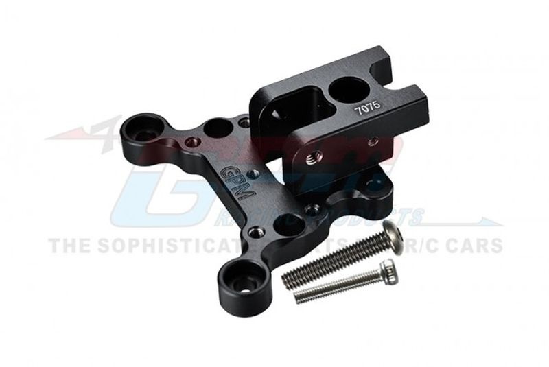 GPM Aluminium Befestigung für obere Chassisstrebe vorne schwarz ARRMA Krat, Tal, Typh, Sent, Out, Notor, Limi MAK015FABBK