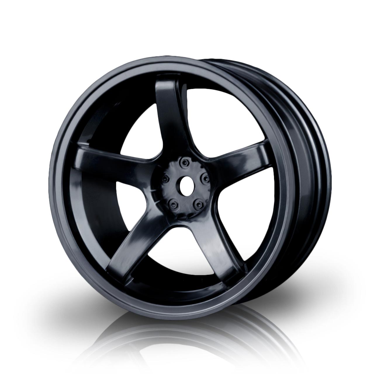 102018BK Drift Felge 5 Speichen Schwarz (+5mm Offset) (4 Stück)
