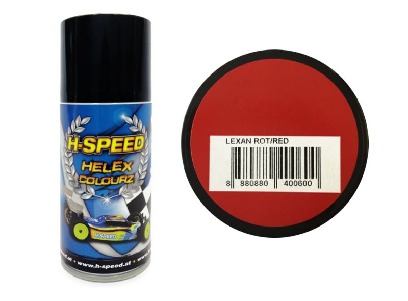 H-SPEED Lexan Spray Farbe Helex Colourz rot 150ml HSPS006