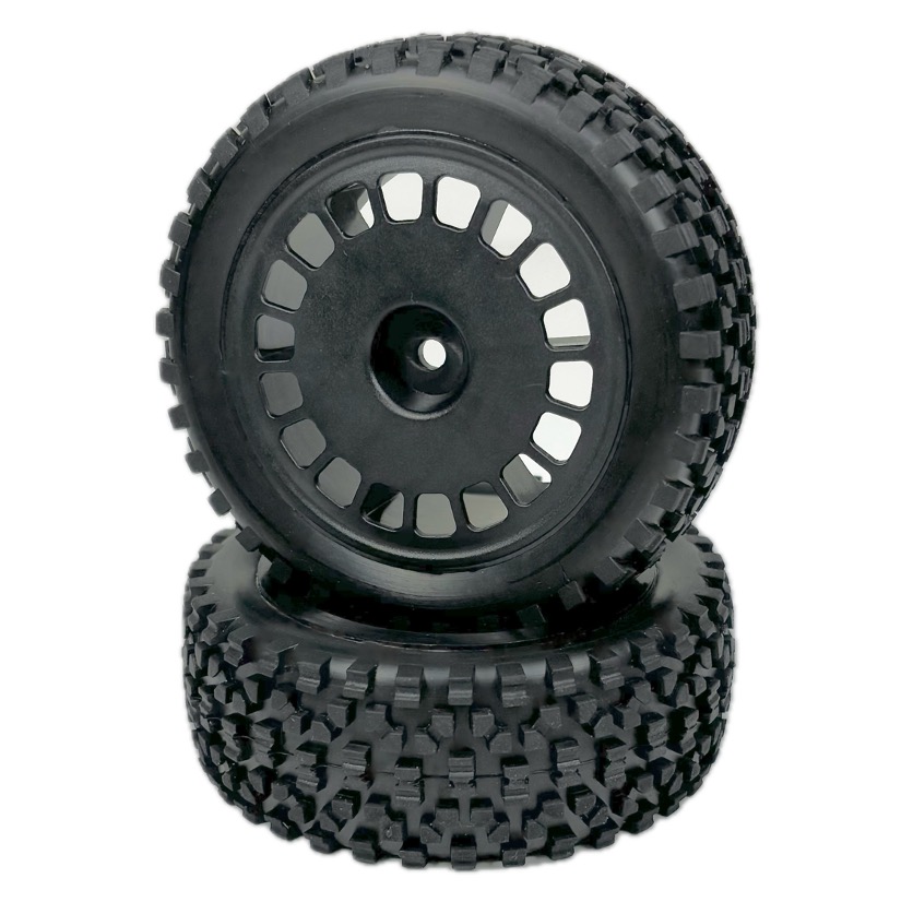 Absima 1:10 Buggy Räderset "Block" vorne schwarz (2) 2500056