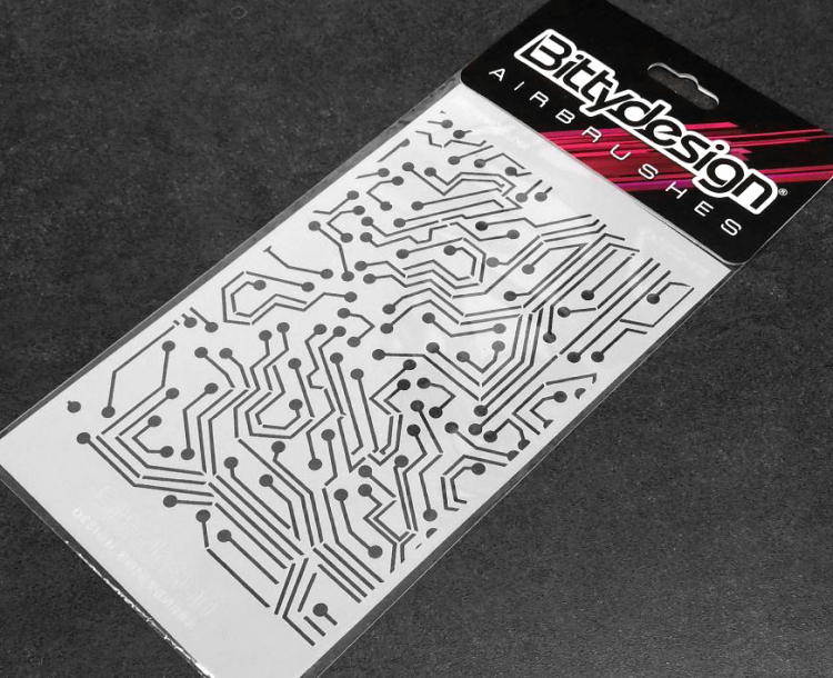 Bittydesign Vinyl stencil - Electronic Circuit STC-013