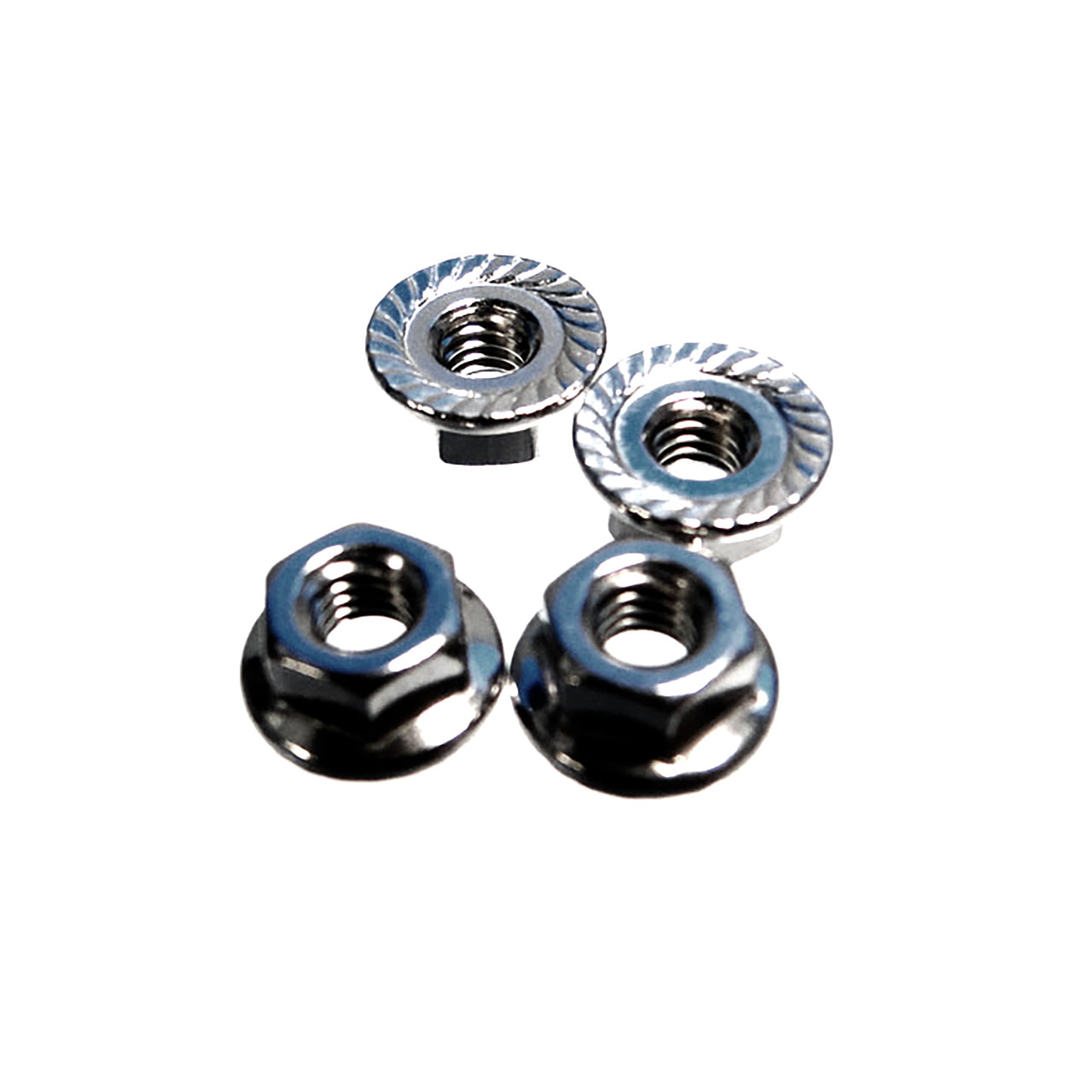 HoBao NUT M4 WITH FLANGE, 4St. 39005