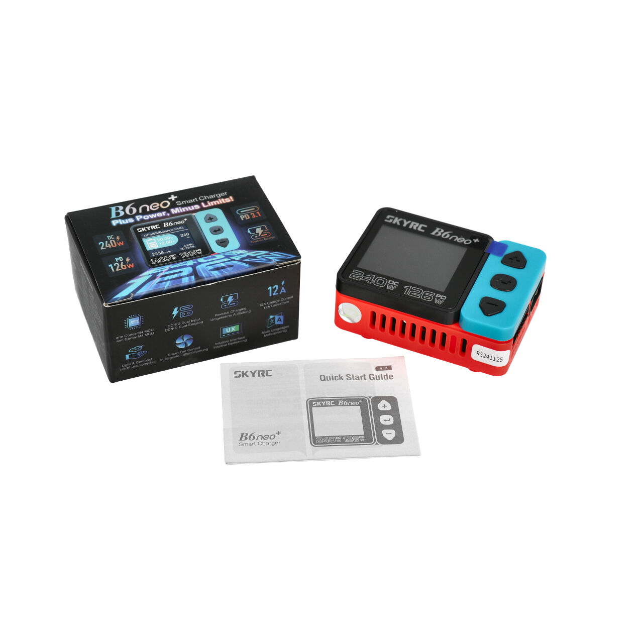 SkyRC B6neo+ Ladegerät blau/rot LiPo 1-6s 10A 200W SK-100211-01