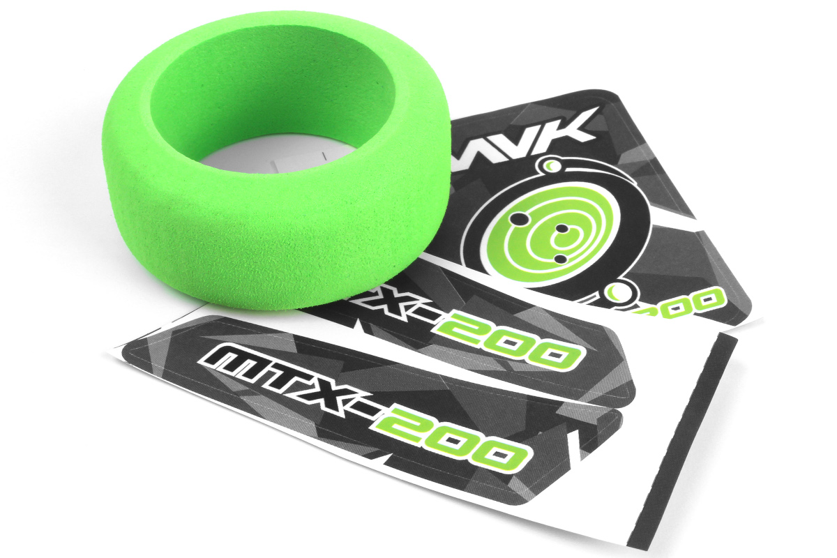 Maverick Atom Transmitter Wheel Foam & Decals (Green) 150554