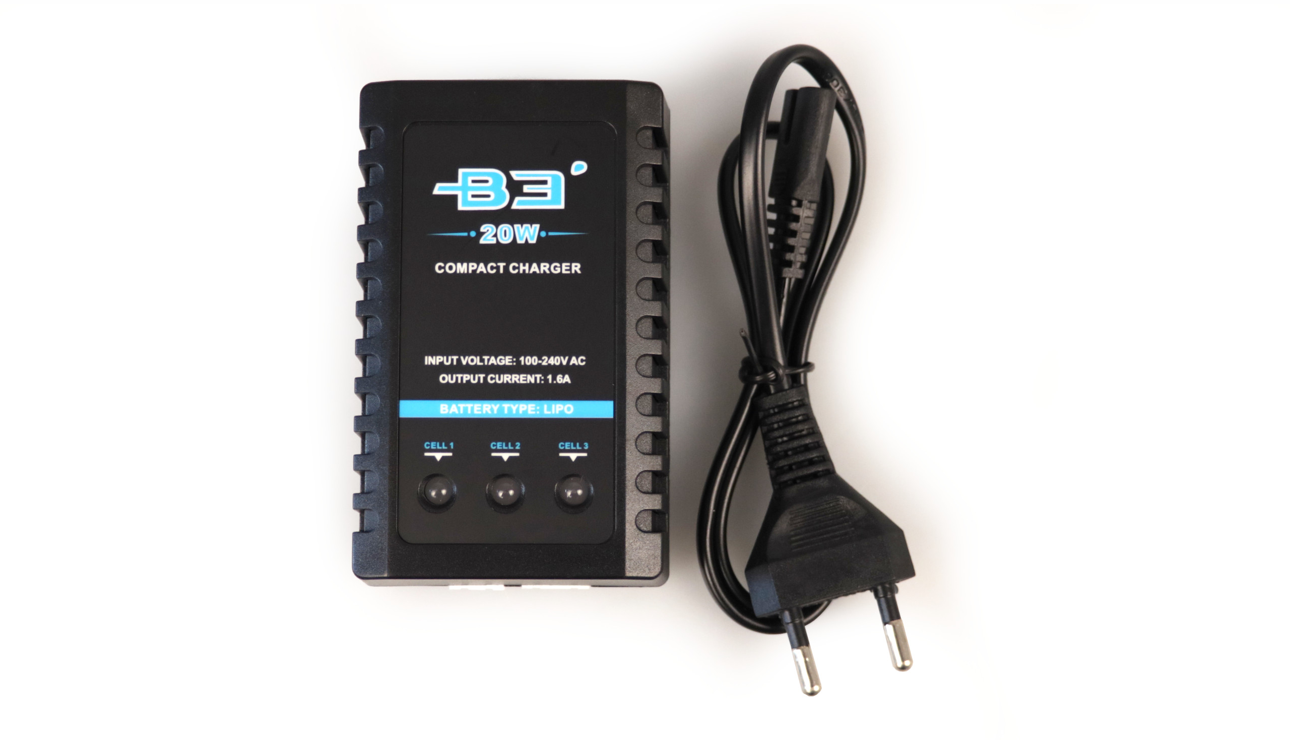 Amewi AMXRacing B3 Pro 20W LiPo Ladegerät 1,6A für 2S-3S Akkus 28374