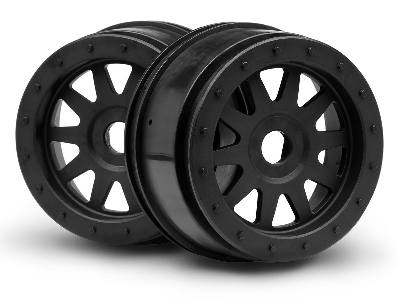 HPI TR-10 Glü-Lock Felge schwarz (120X60mm/2St) 106896