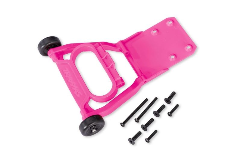 Traxxas Wheelie bar komplett pink 2WD Stampede, Rustler, Bandit (für Magnum 272) 3763-PINK