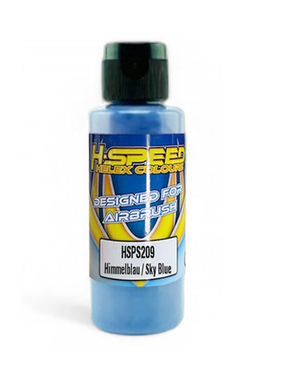 H-SPEED Lexan Airbrush Farbe 60 ml Himmelblau / Sky Blue HSPS209