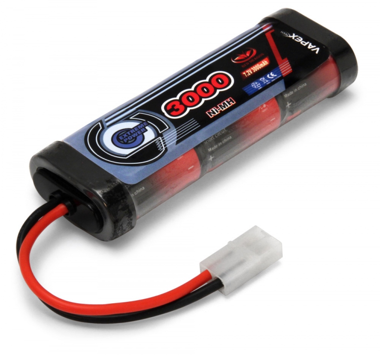 Vapex NiMH Akku 7,2V 3000mAh Tamiya Stecker 6RD3000SC-H6-T1