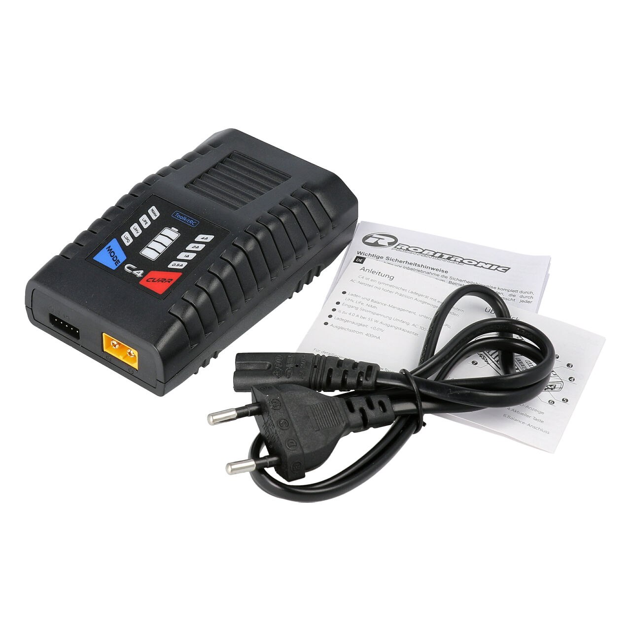 ToolkitRC C4 Lipo 2-4S 50W Ladegerät AC 12500