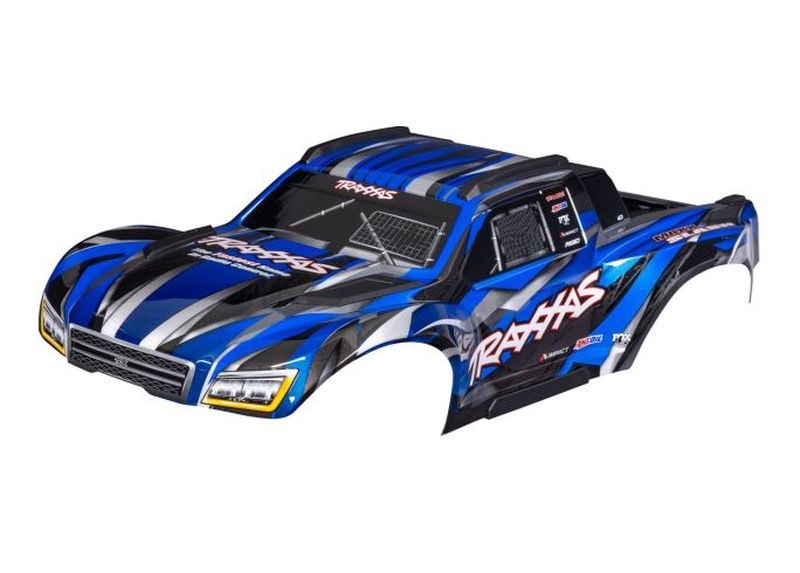 Traxxas Karosserie Maxx Slash blau mit Aufkleber  10211-BLUE