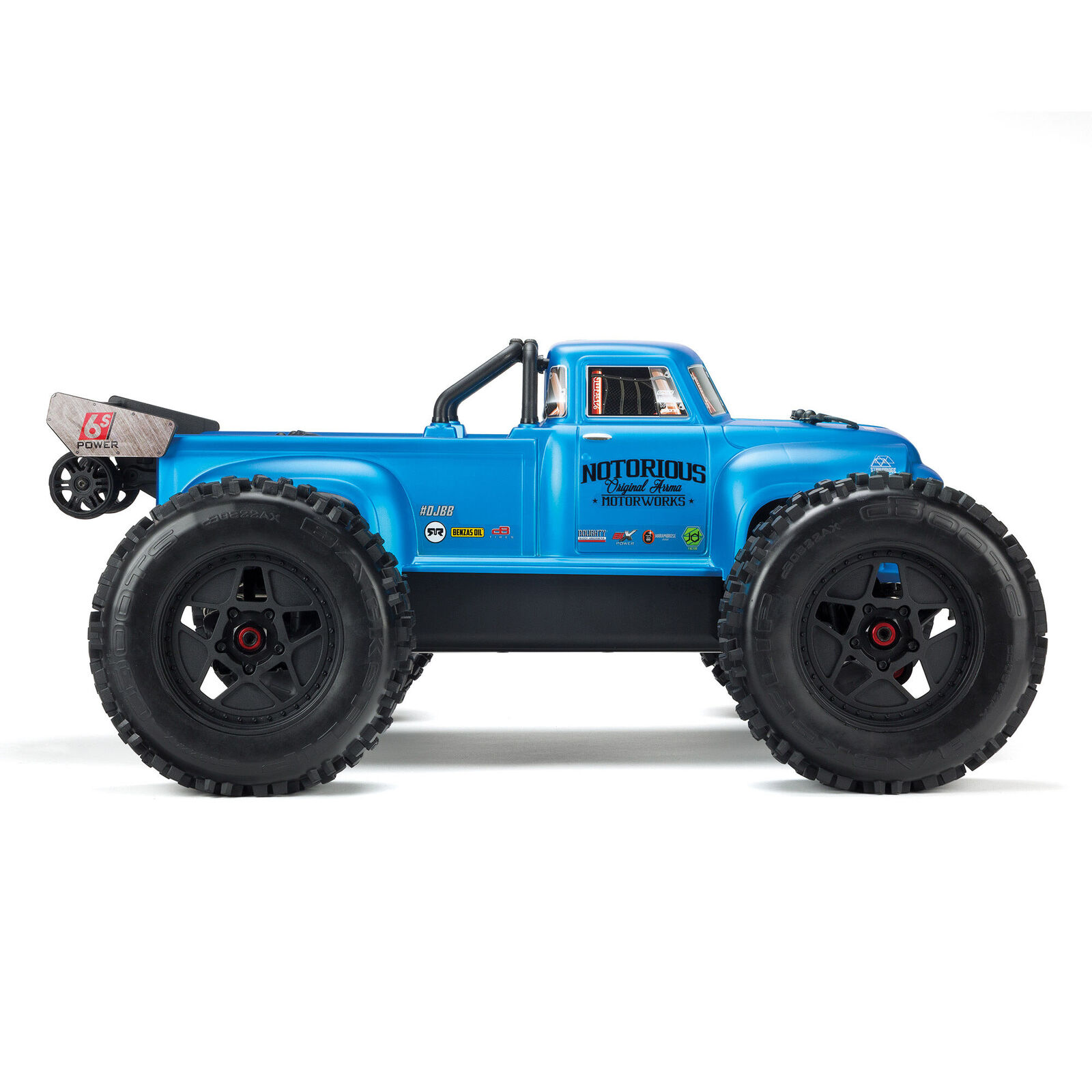 ARRMA 1/8 NOTORIOUS 6S V5 4WD BLX Stunt Truck w/ Spektrum RTR Blue ARA8611V5T2