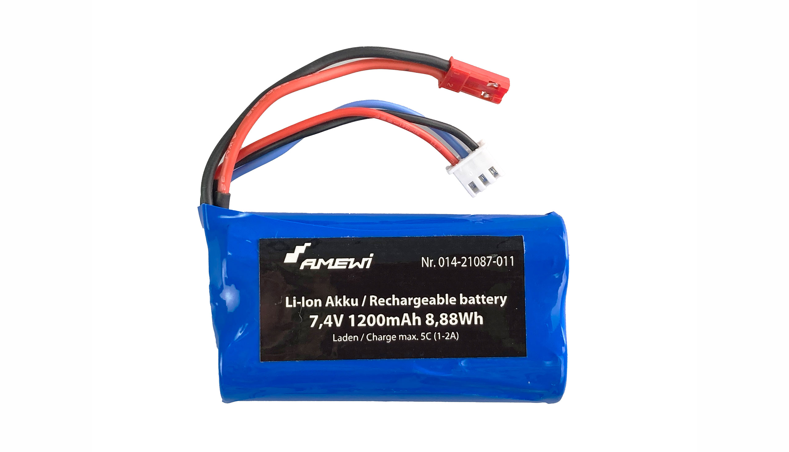Amewi Li-Ion Akku 7,4V 1200mAh, BEC-Stecker 21087-011