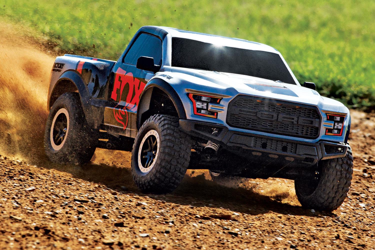 Traxxas Ford F-150 Raptor FOX 1/10 2WD Pickup-Truck RTR Brushed + Akku + 4A USB-C Lader & Clipless 58094-8 - Abbildung 7
