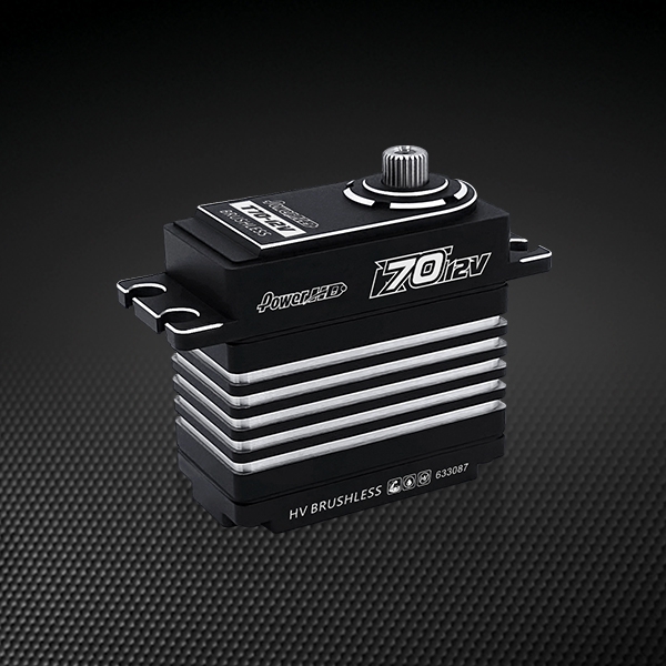 Power HD T70 12V HV,MG, Brushless, alu case, (75kg/0.10s) HD-T70-12V