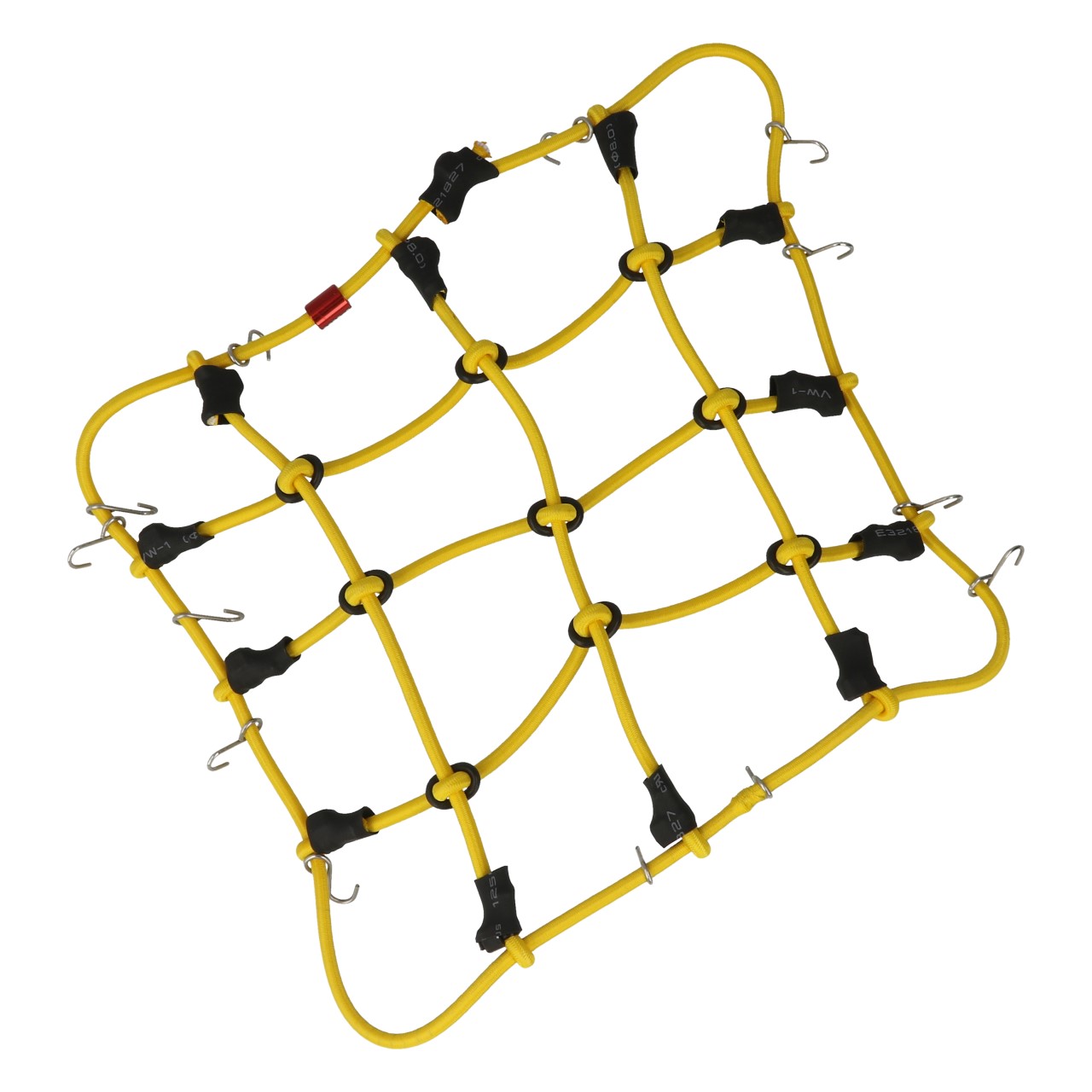 Robitronic Gepäcknetz mit Haken Gelb (150mm x 120mm) R21001Y