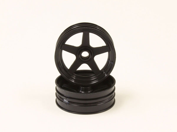 Kyosho FELGEN VORN BEETLE 2014 - SCHWARZ (2) SCH003BK