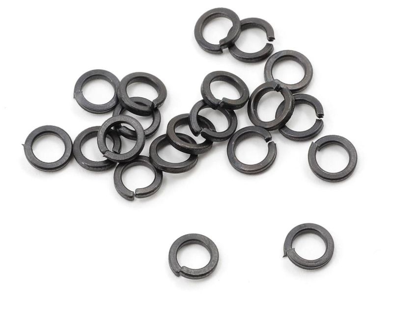 ProTek RC 4mm High Strength Sicherungsscheiben schwarz (20)  PTK-H-5101