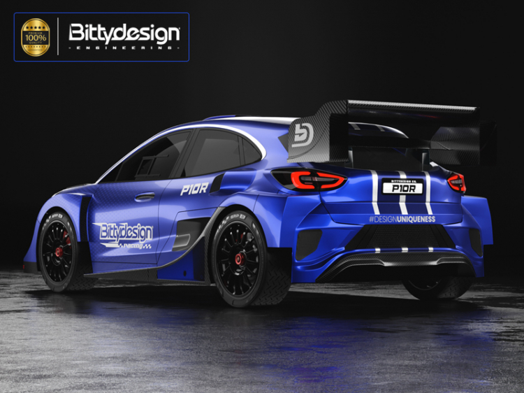 Bittydesign P10R Clear Body 1/10 Rally 190mm  Light Weight BDRX-190P10R
