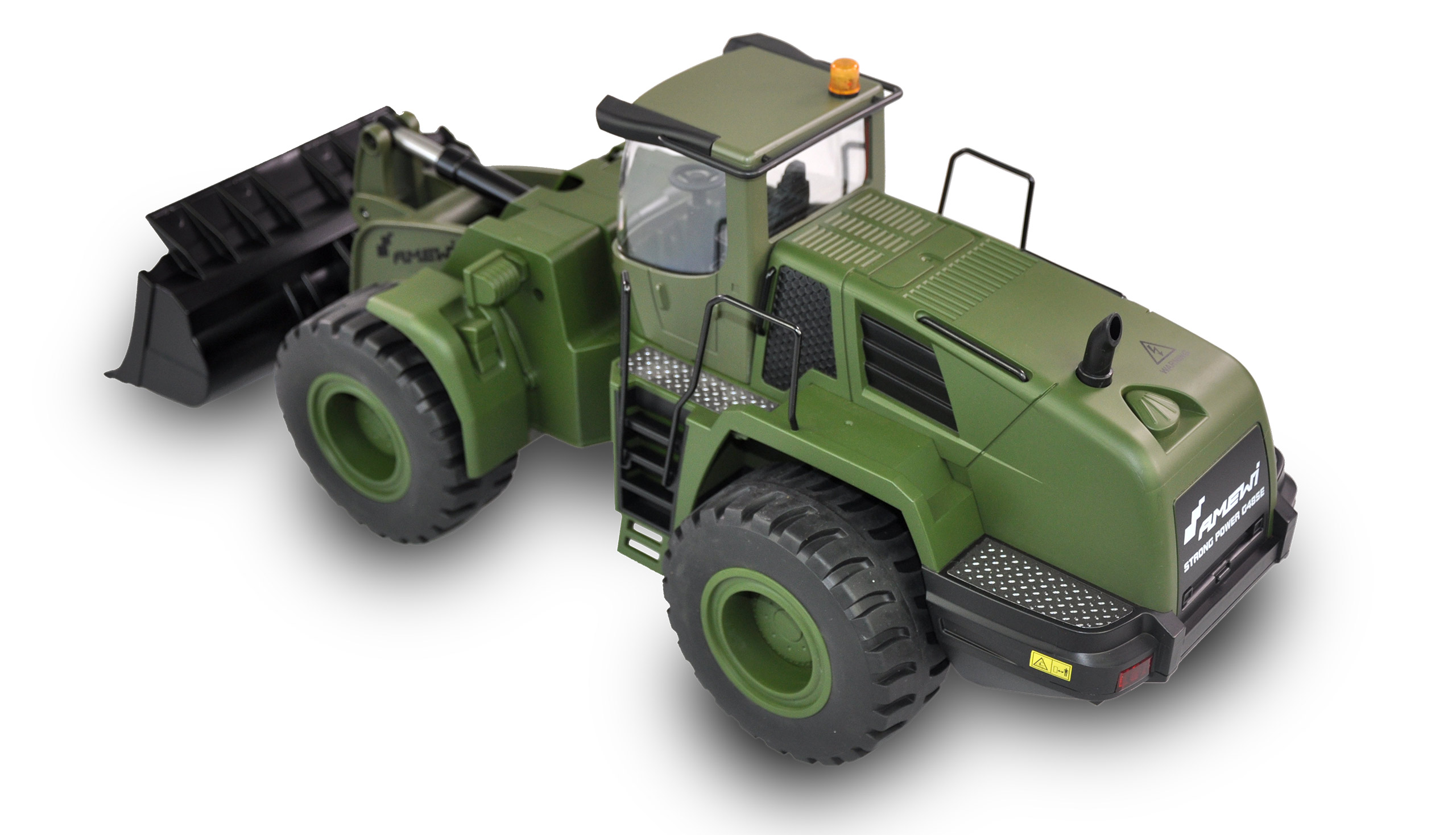 Amewi Radlader G485E ME Militär 1:14, Teilmetall, 10-Kanal, RTR 22534 - Abbildung 3