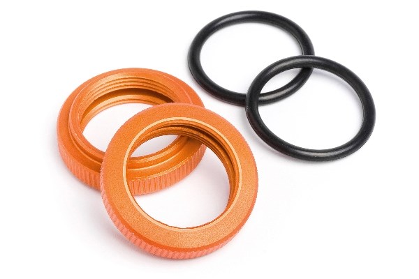 HPI Dämpfermutter 20mm (Orange/2St/Baja SS) 87492
