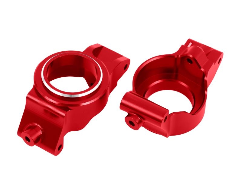 Traxxas Nachlaufblöcke vorn Alu rot XRT, X-Maxx 7832-RED