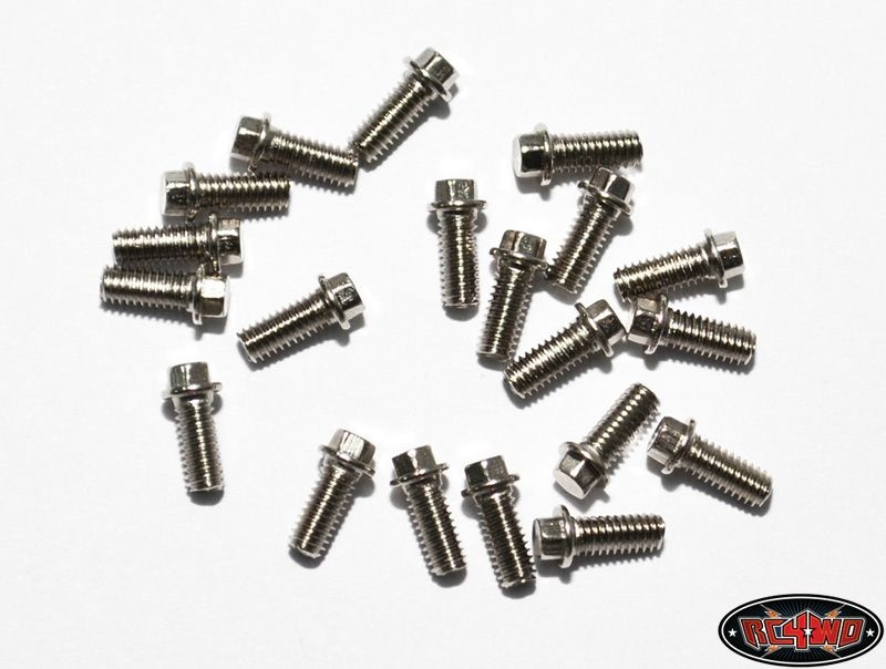 RC4WD Miniature Scale Hex Bolts (M2.5 x 6mm) (Silver) Z-S0663