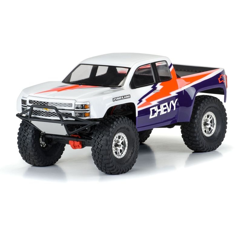 Pro-Line 2015 Chevy Silverado Pre-Runner Karo klar für 12.3 (313mm) Wheelbase Crawler für 2786-00 Dually-Felgen 3601-00