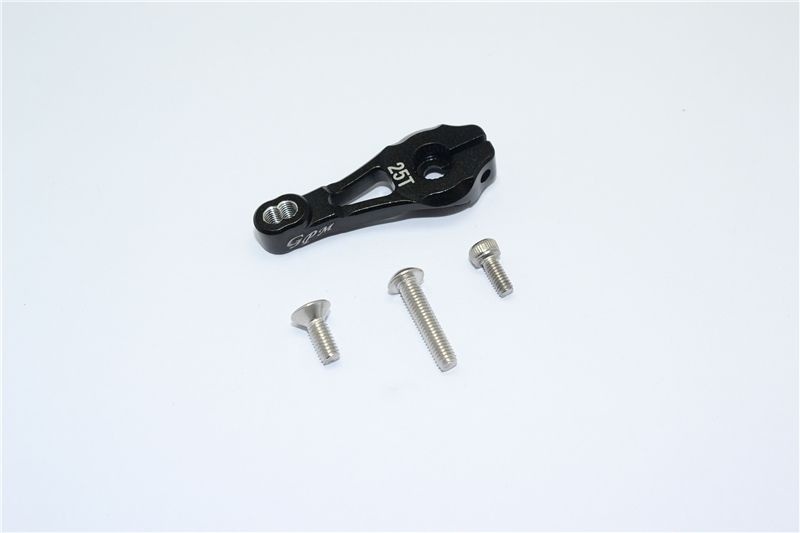 GPM Alu Servo Horn 25T schwarz Traxxas Traxxas4 & 6
