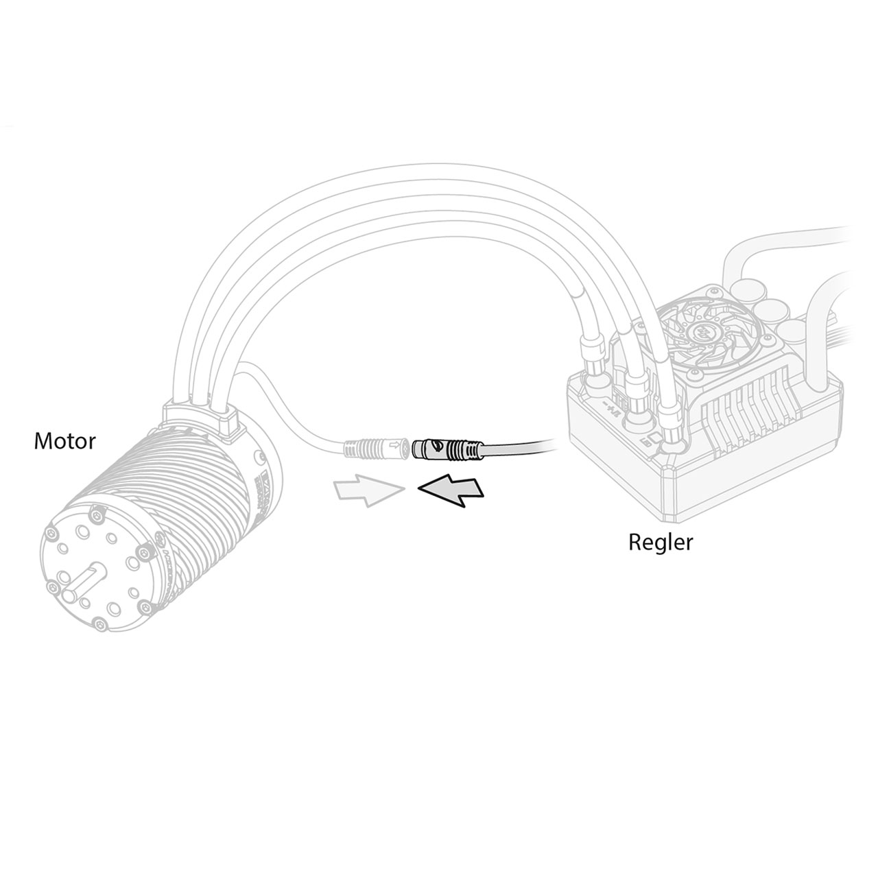 Hobbywing Motor Sensor Kabel Konverter JST Port-ESC 30810007