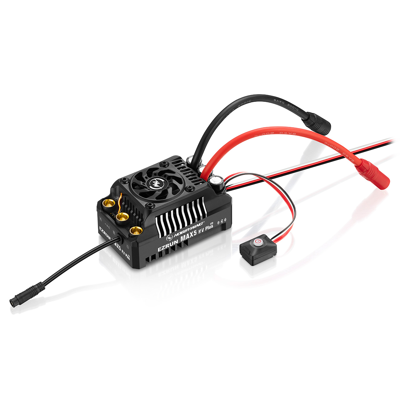 Hobbywing Ezrun MAX5 HV Plus G2 Regler 300 Amp, 6-12s LiPo, BEC 6A 30104300
