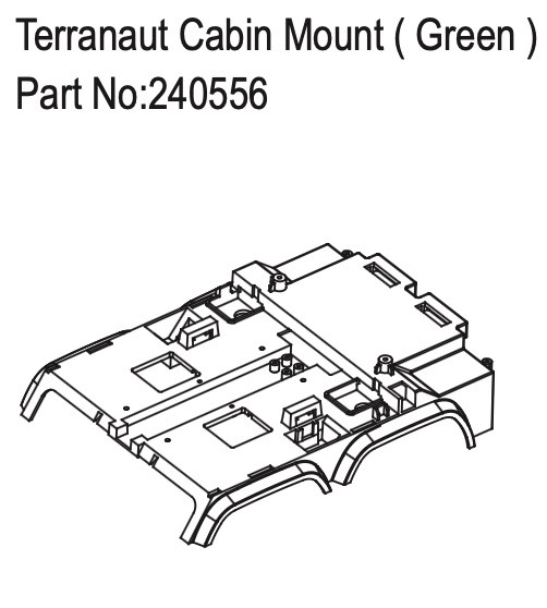Hobby Plus Terranaut Cabin Mount ( Green ) 240556