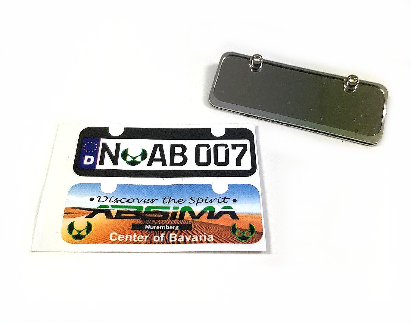 Absima Miniatur Kennzeichenhalter - Nummernschild 2320101 - Abbildung 1