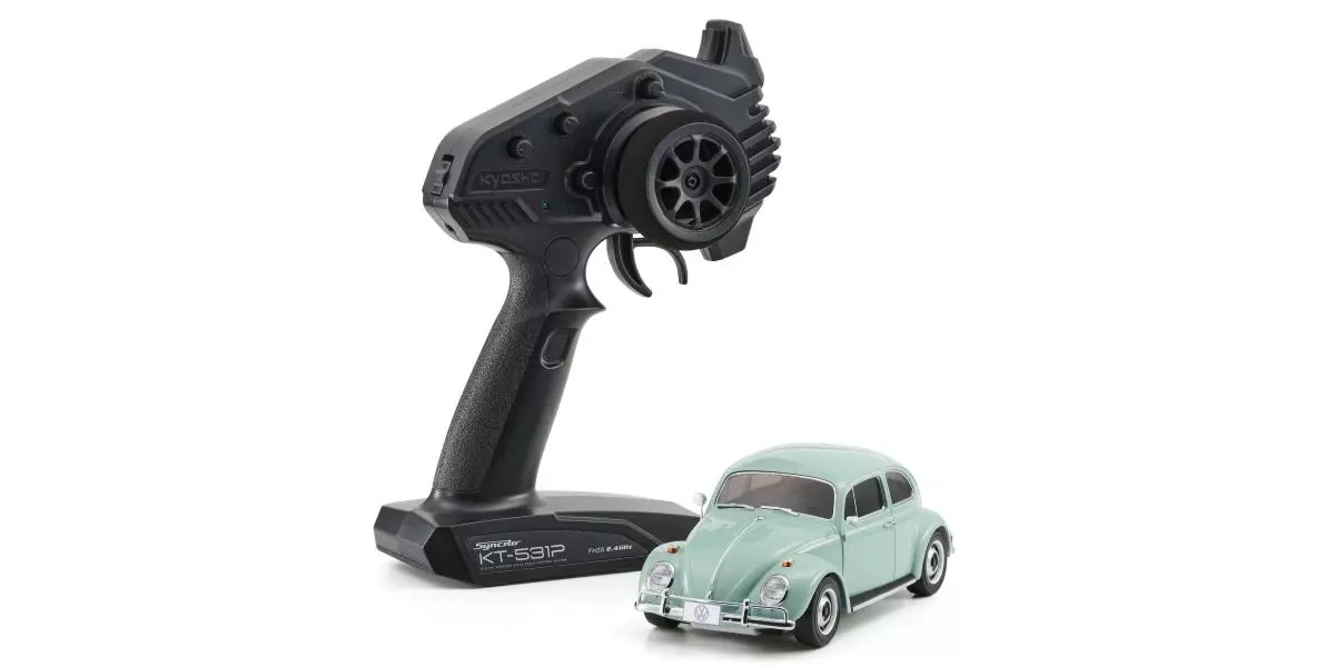 Kyosho Mini-Z MR04 RWD VW Käfer 1300 1966 Bahama Blue 32374BBL - Abbildung 3