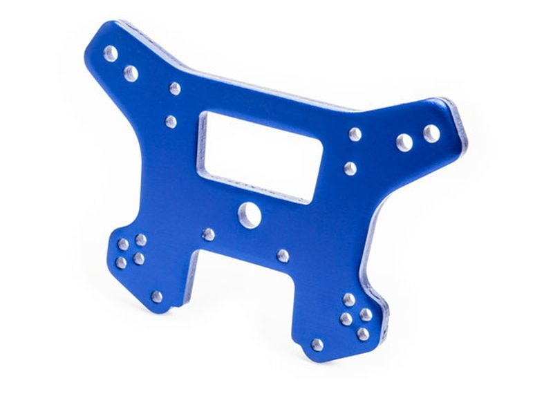 Traxxas Dämpferbrücke vorn 6061-T6 Alu blau eloxiert 9539
