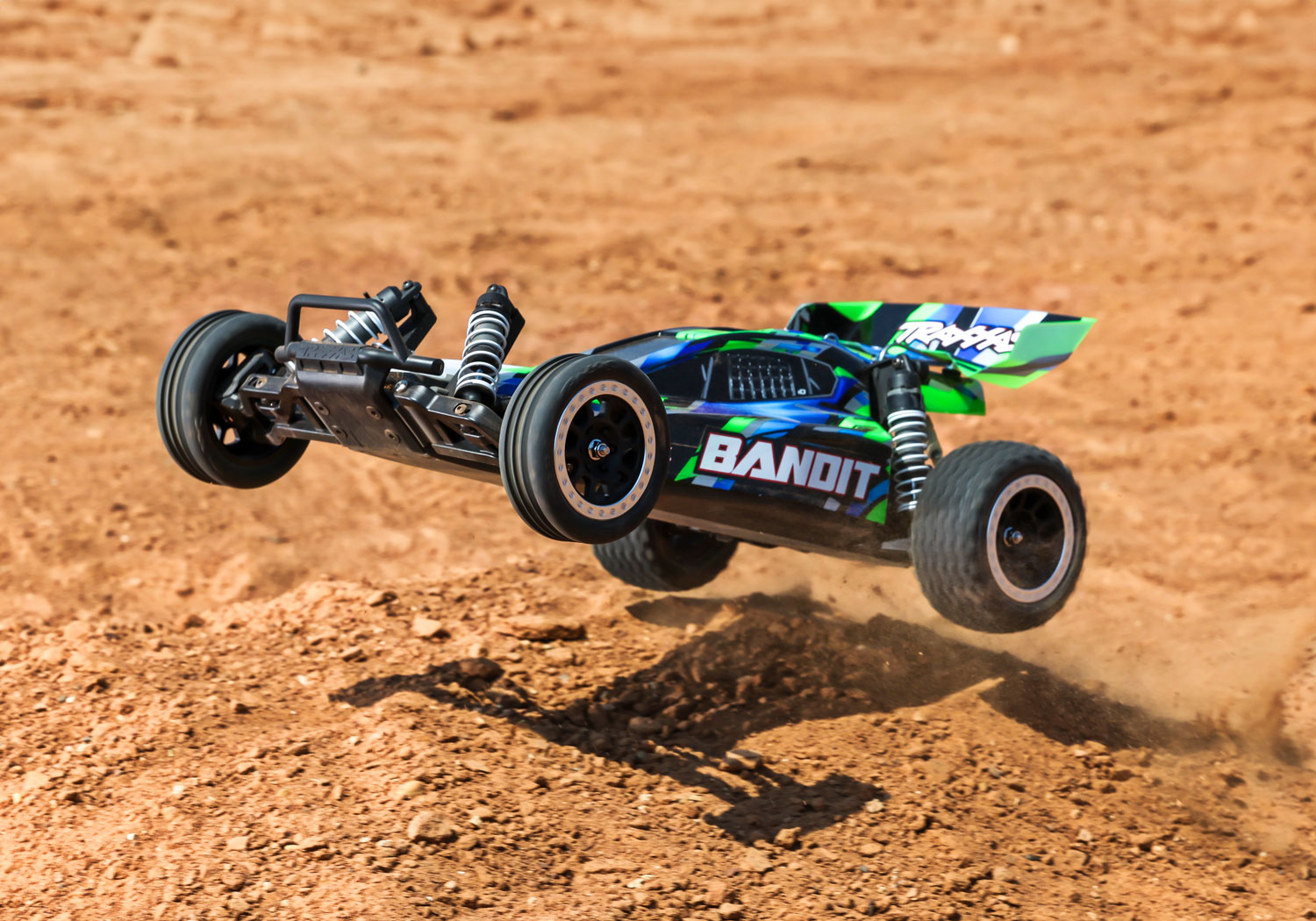 Traxxas Bandit Grün Buggy 2WD RTR mit Akku & USB-Lader 24254-8