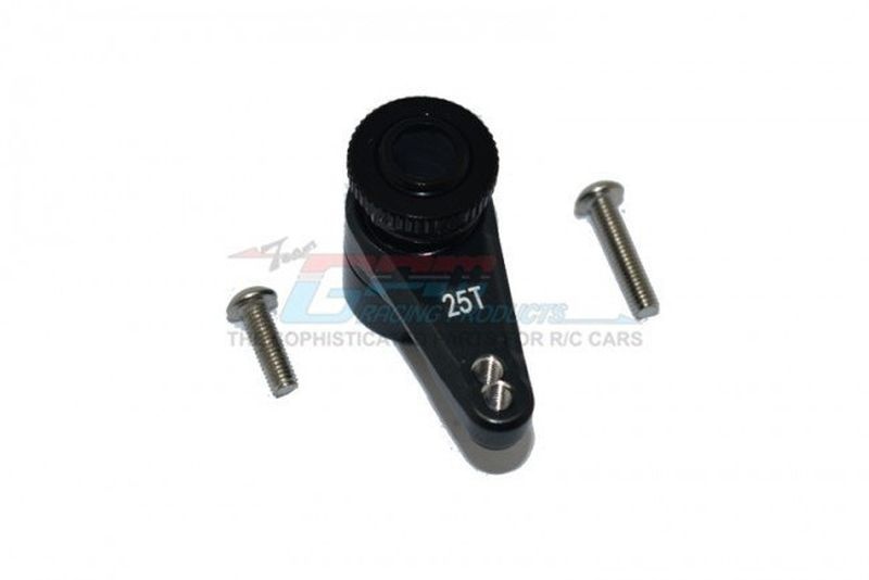 GPM Servohorn 25Z mit eingebauter Feder  schwarz AXIAL 1/10 RBX10 / LOSI LMT RBX025TSHBK