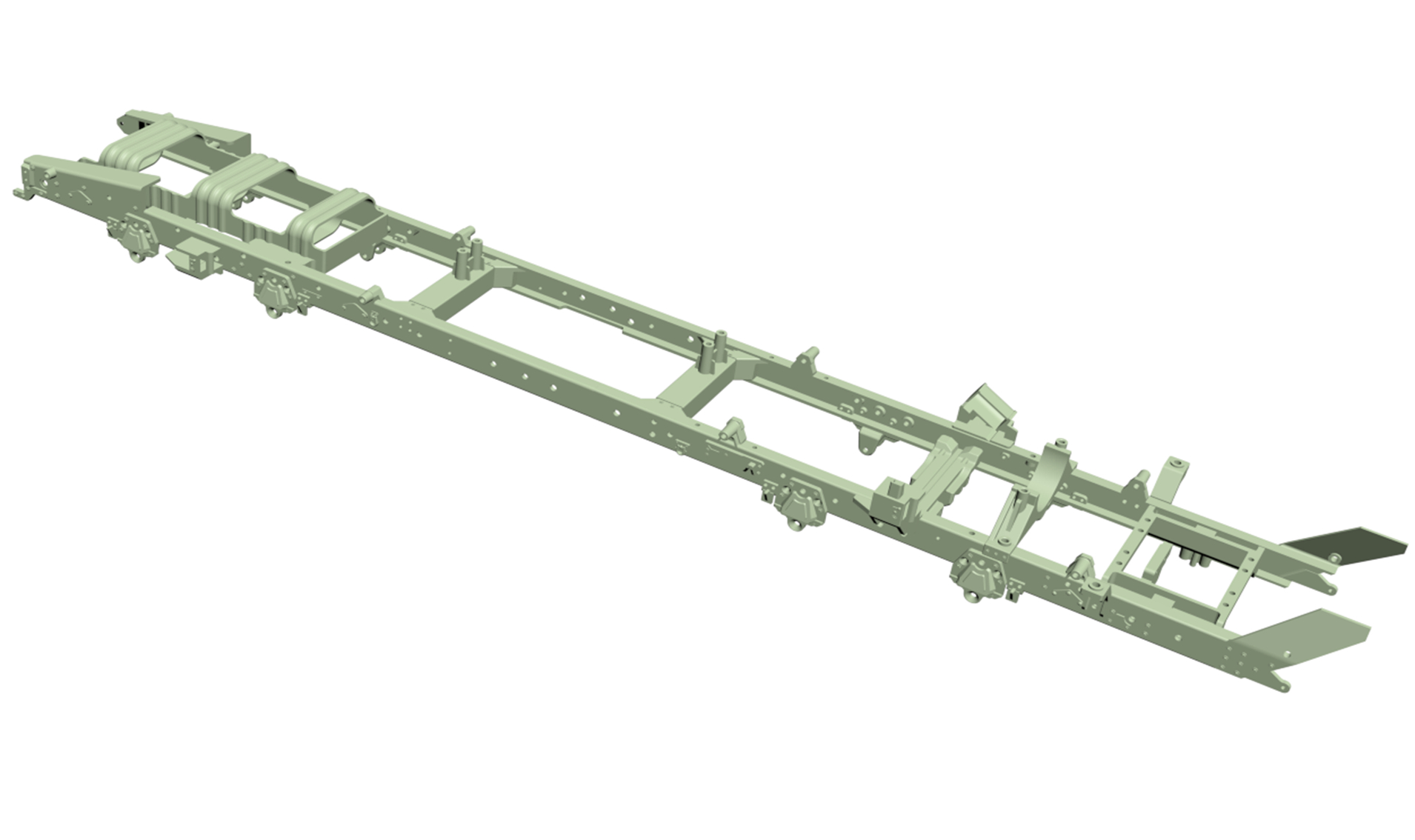 Amewi Rahmen grün für 8x8 Truck T026G