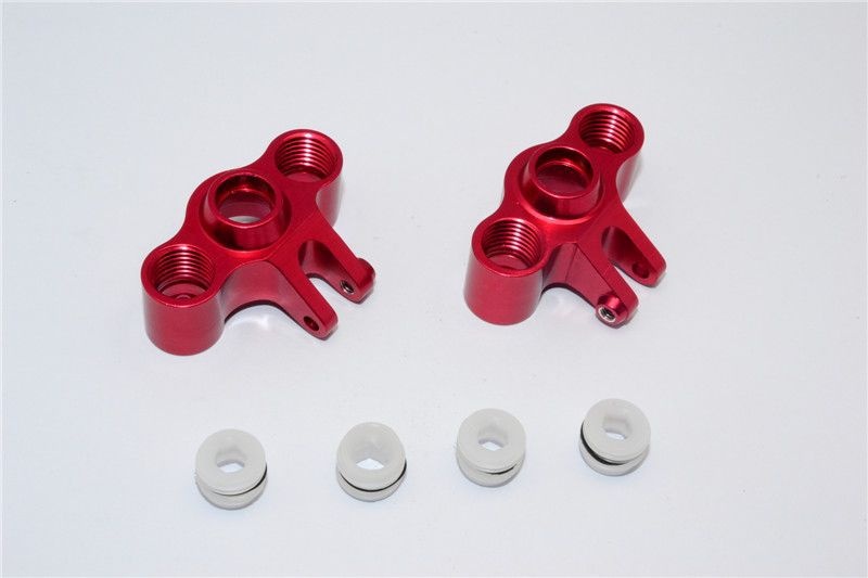 GPM Alu Achsschenkel eloxiert v/h rot Traxxas 1/16 E-Revo