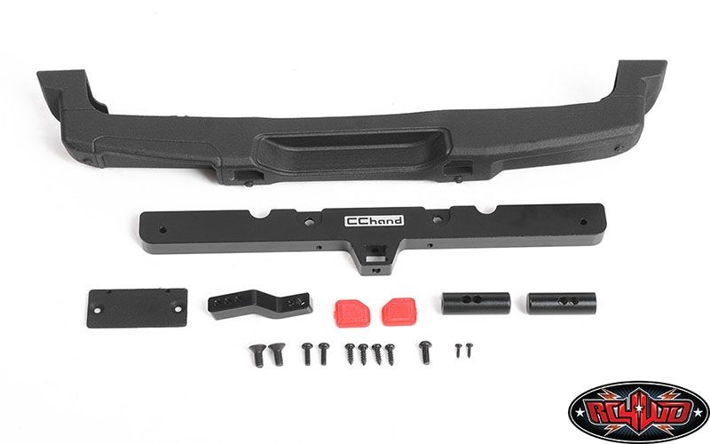 RC4WD OEM Rear Bumper w/ Tow Hook + License Plate Holder VVV-C1113
