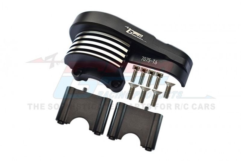 GPM Alu 7075-T6 Hauptzahnradabdeckung schwarz Traxxas Sledge