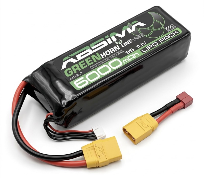 Absima Greenhorn LiPo Akku 3S 11,1V 50C 6000mAh SC (XT90/T-Plug) 4140020