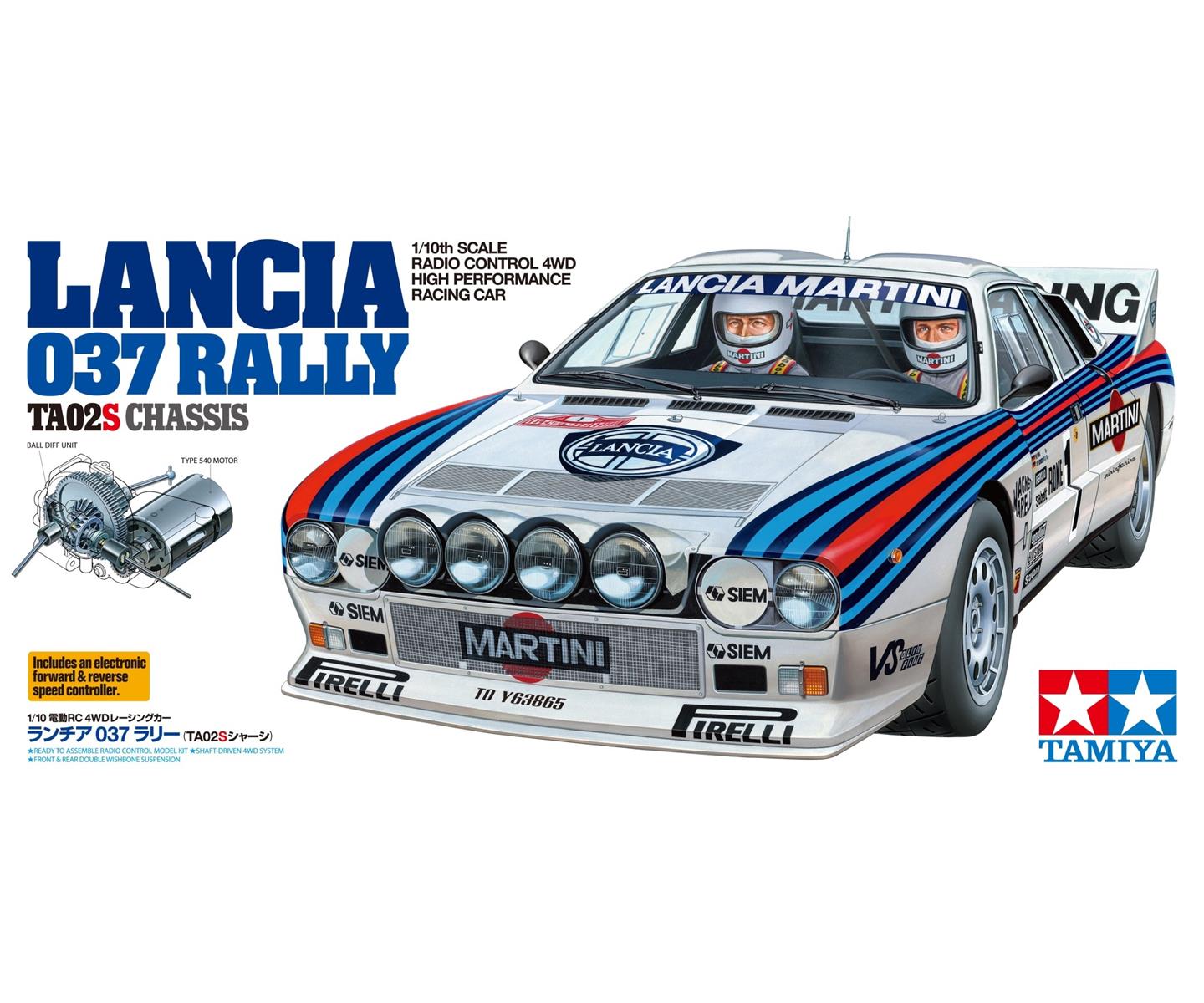 Tamiya 58654 1:10 RC Lancia 037 Rallye TA-02S 300058654