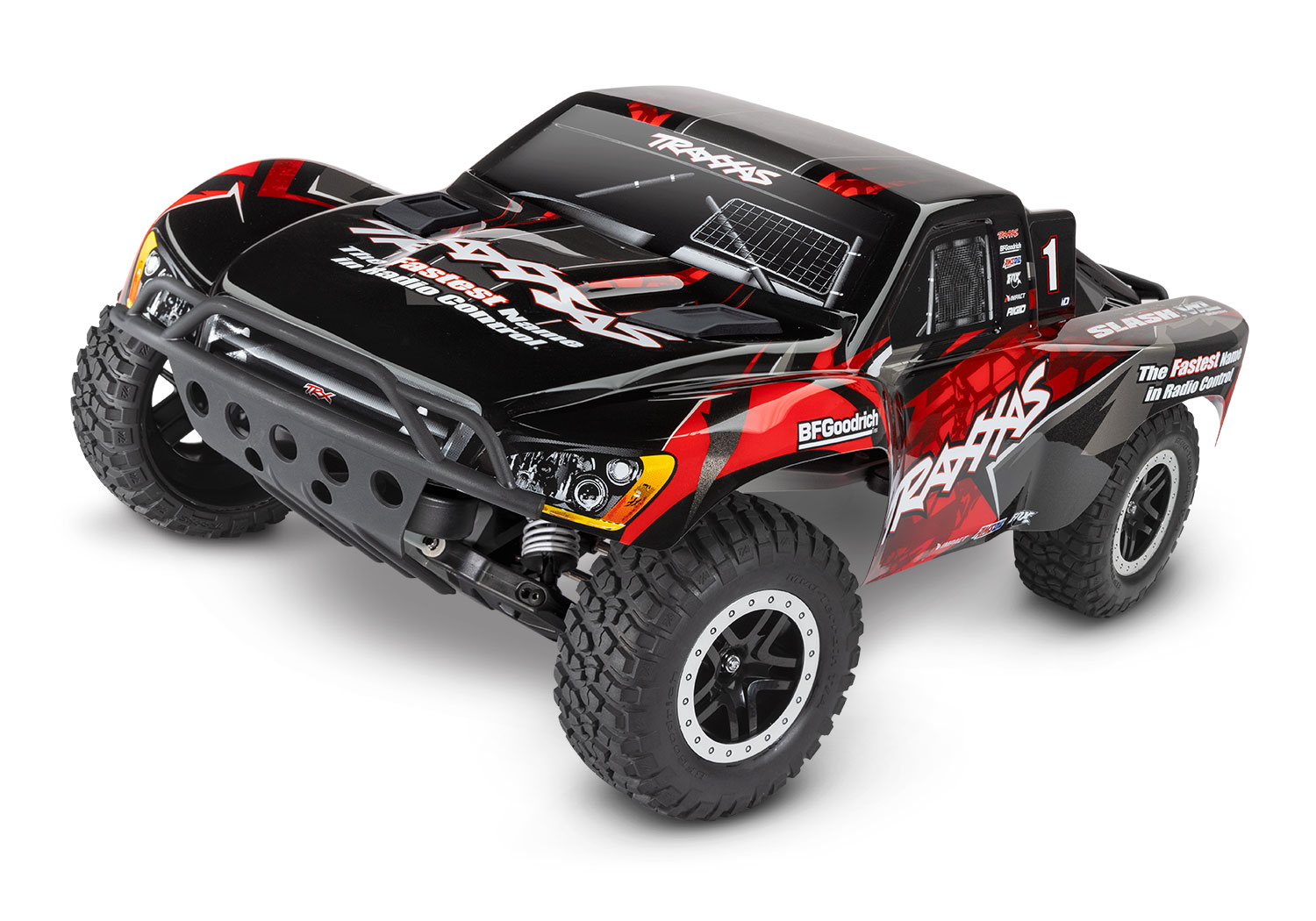 Traxxas Slash VXL 2WD Rot 1/10 Brushless HD Short-Course RTR Clipless 58376-74 - Abbildung 1